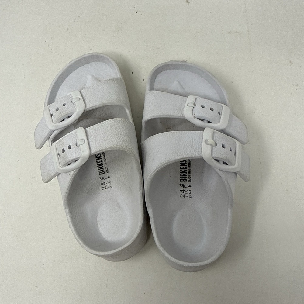 Kids Birkenstock Arizona EVA Sandals Little Kids Sizes - White Size 24 Toddler 8 - Picture 4 of 8